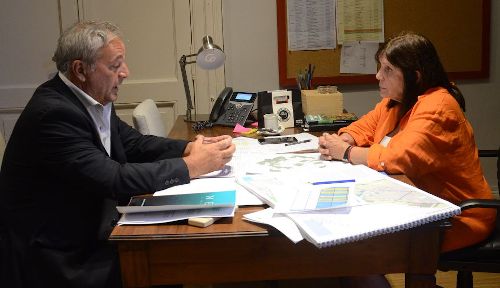 Rossi se reunió con la ministra Teresa García